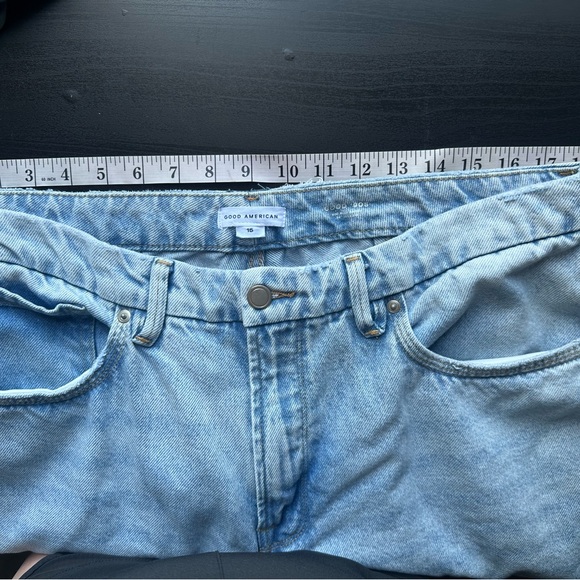 Good American Distressed Good 90’s Relaxed Jeans size 15 EUC - Picture 15 of 16